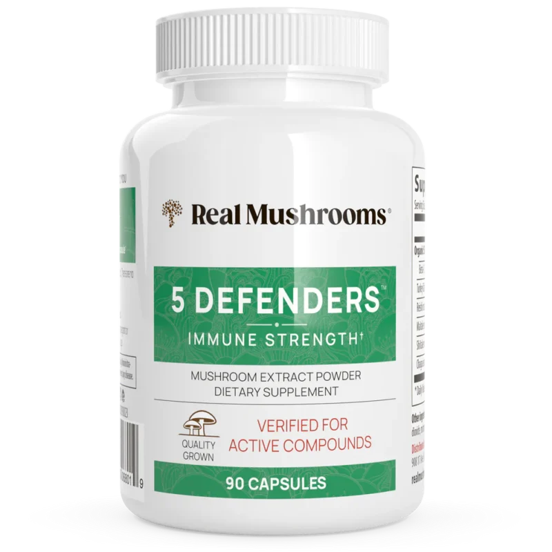 5 Defenders Organic Mushroom Blend Capsules
