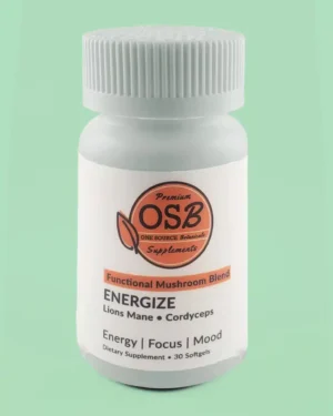 One Source Botanicals Energy + Focus Mushroom Extract Capsules