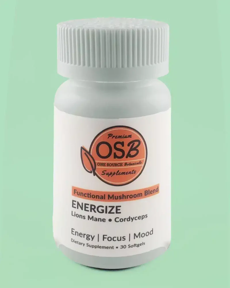 One Source Botanicals Energy + Focus Mushroom Extract Capsules